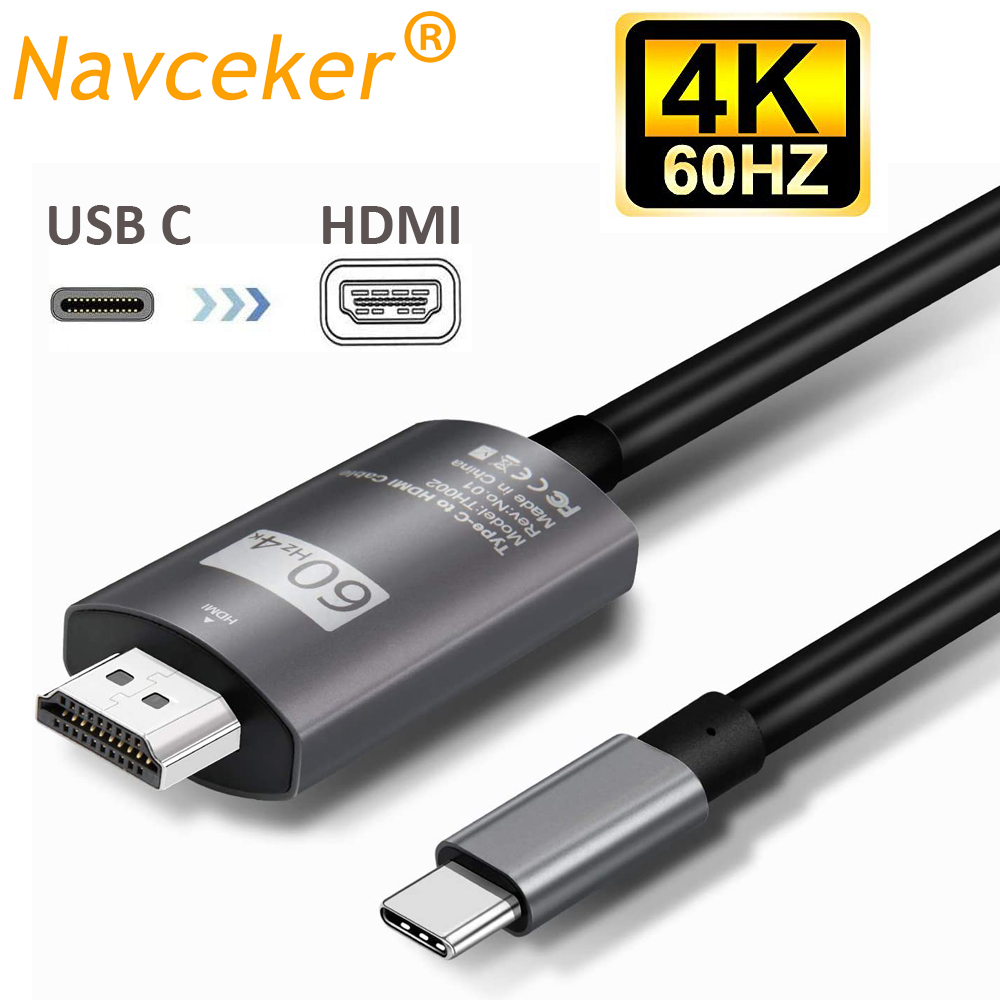 Contact Pickup Mic - Кабель-адаптер Navceker USB-C на HDMI, 4K