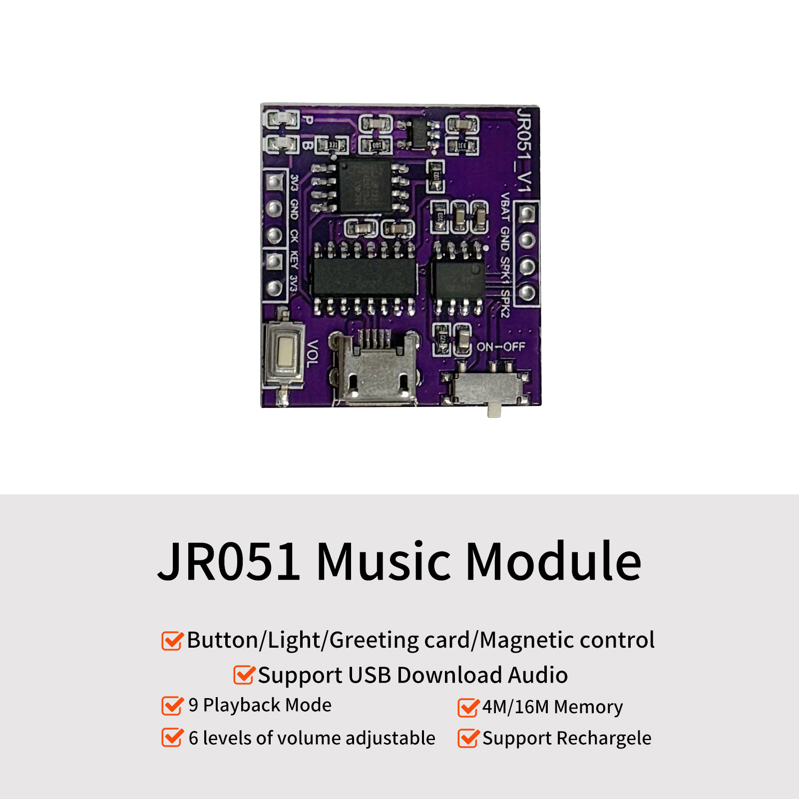 Download Audio Music Player - Музыкальный звуковой модуль USB загрузка встроенный