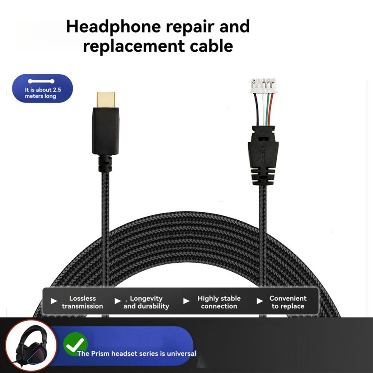 Contact Pickup Mic - Новинка: Плетеный кабель DT75 для игровых